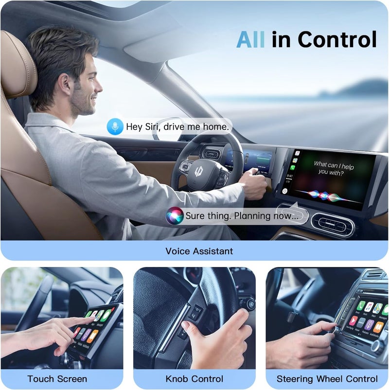 JDG Wireless CarPlay Adapter for Apple CarPlay, Easy to Upgrade Wired CarPlay to Wireless, Instant Connectivity, Super Mini Car Play Dongle for iPhone Fit for Cars with Built-in CarPlay - Image 5